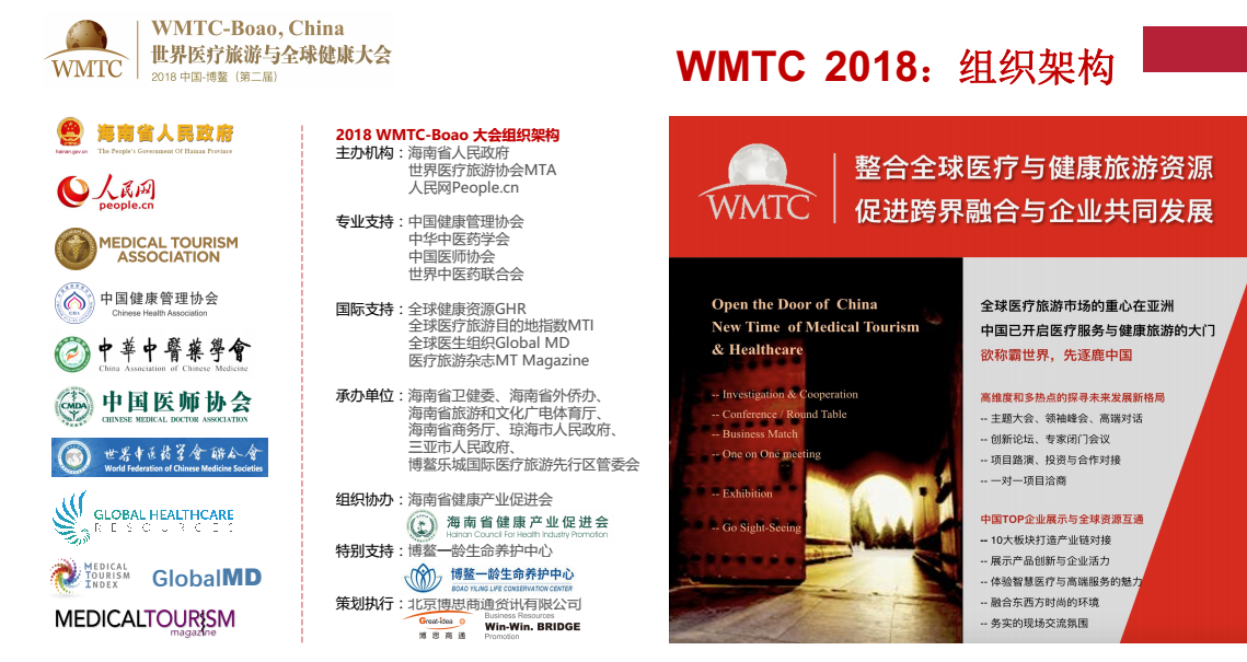 2018世界医疗旅游与全球健康大会（WMTC 2018）