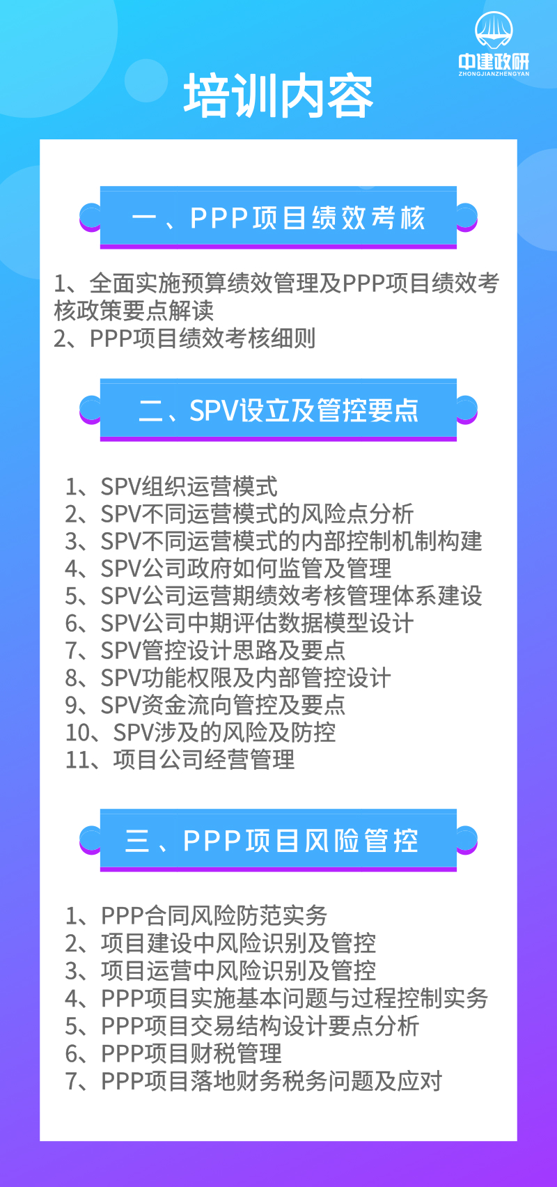 2018PPP项目绩效考核培训课程（郑州）