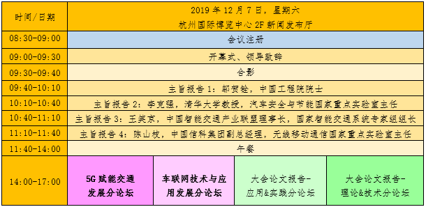 2019中国车联网技术与应用大会（杭州）
