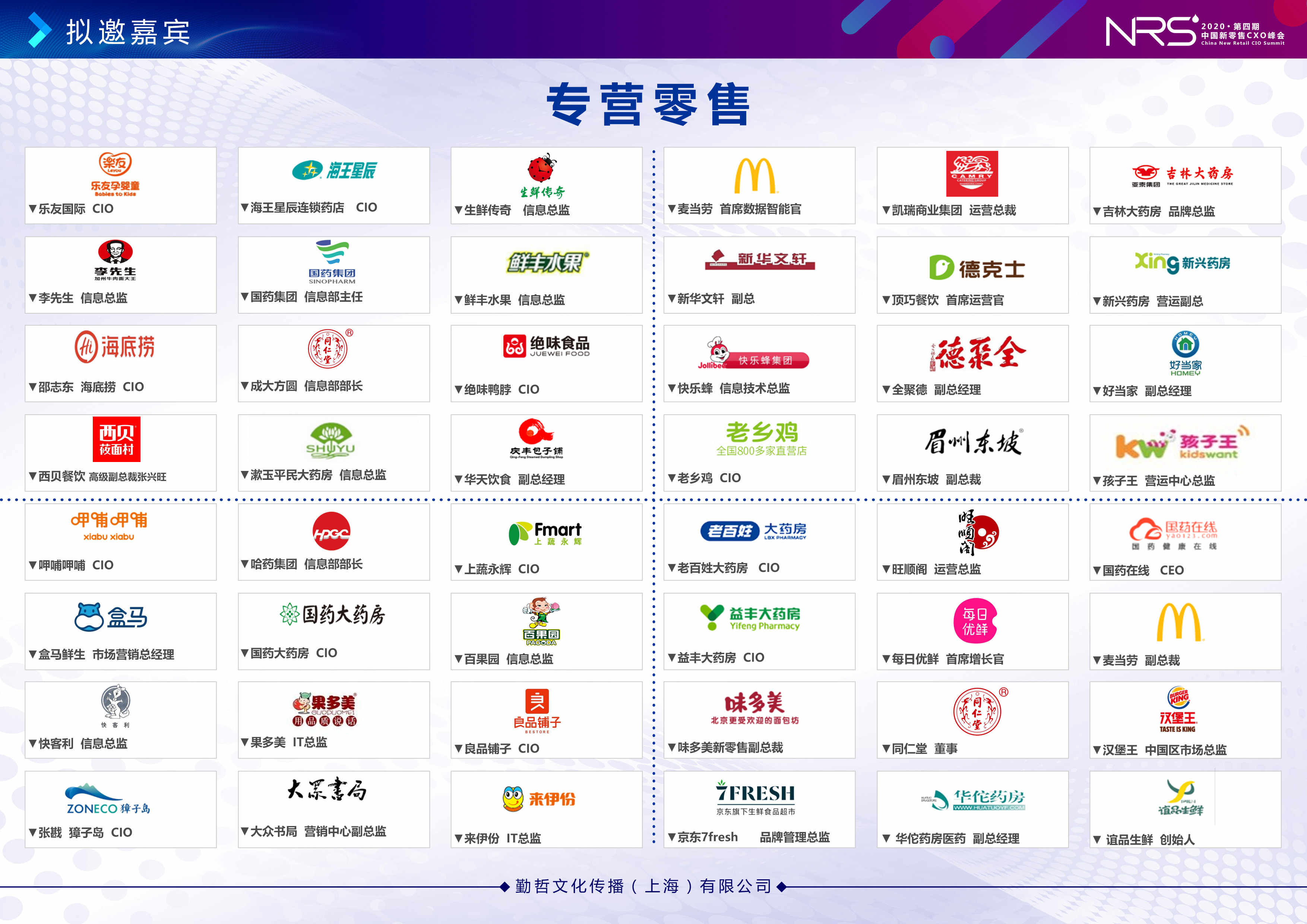 NRS 2020第四届中国新零售CXO峰会（北京）