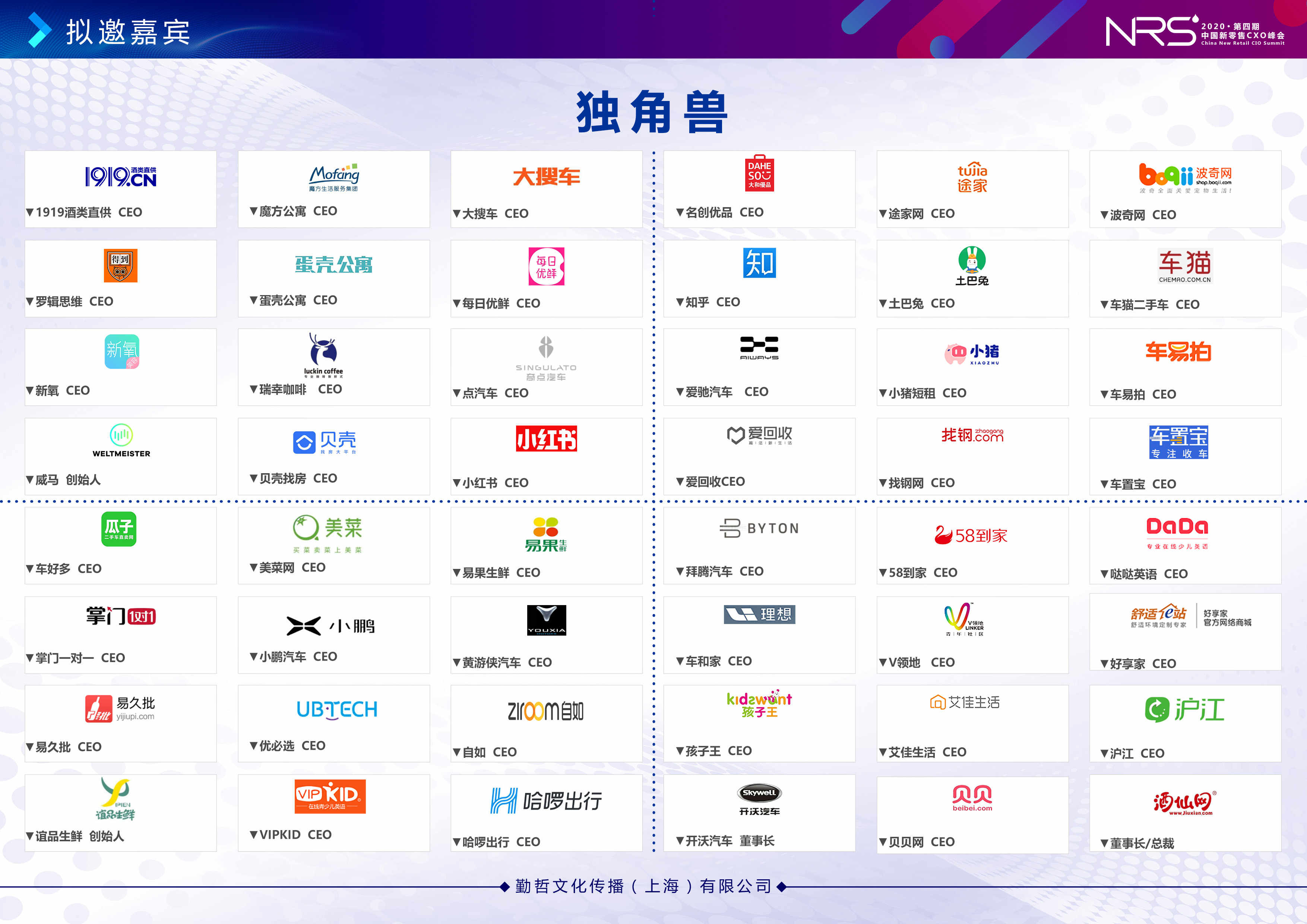 NRS 2020第四届中国新零售CXO峰会（北京）