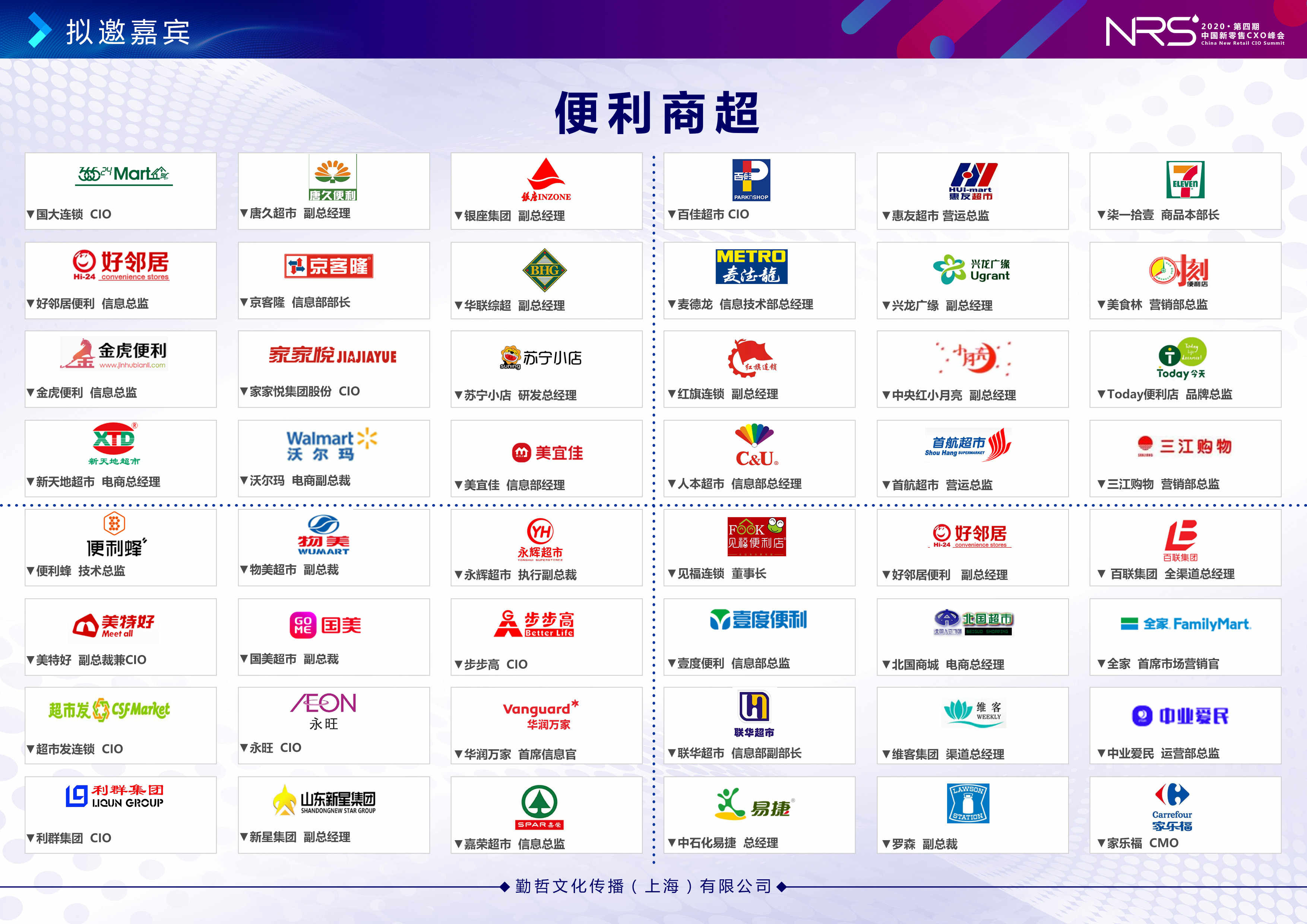NRS 2020第四届中国新零售CXO峰会（北京）
