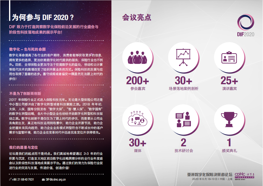 2020亚洲数字化保险决策者论坛（上海）