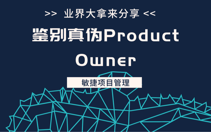 项目管理进阶：敏捷项目管理——鉴别真伪Product Owner