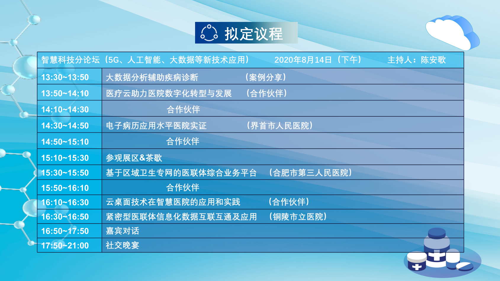 2020安徽省智慧医疗和大健康产业信息化创新峰会（合肥）