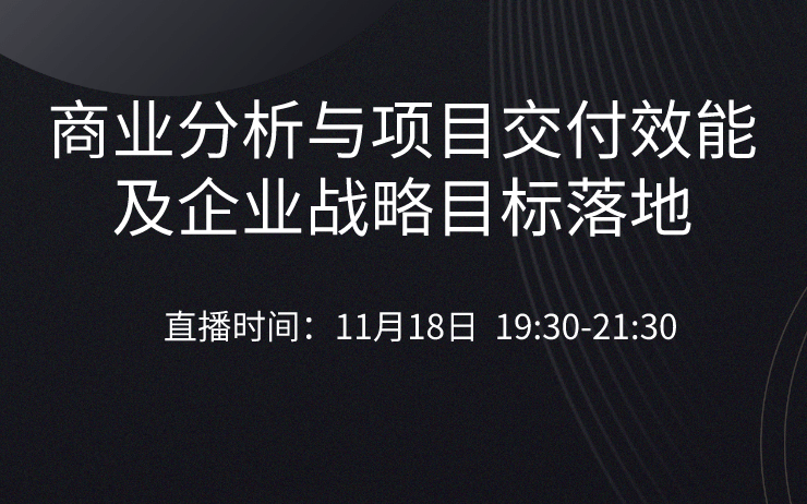 项目管理：商业分析与项目交付效能及企业战略目标落地