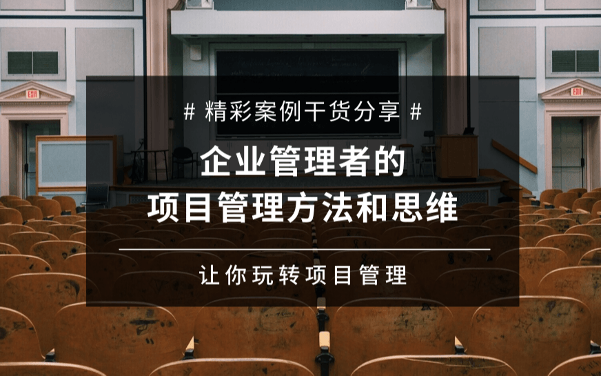 提升项目管理能力：企业管理者的项目管理思维与方法