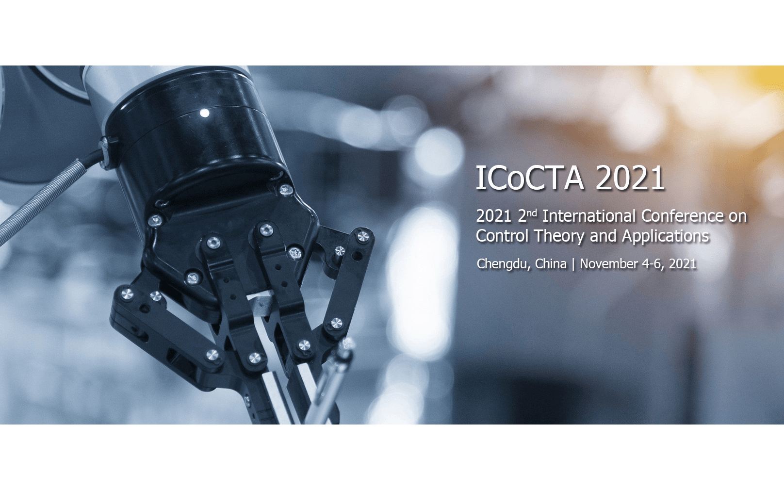 2021年第二届控制理论与应用国际会议（ICoCTA 2021）EI检索