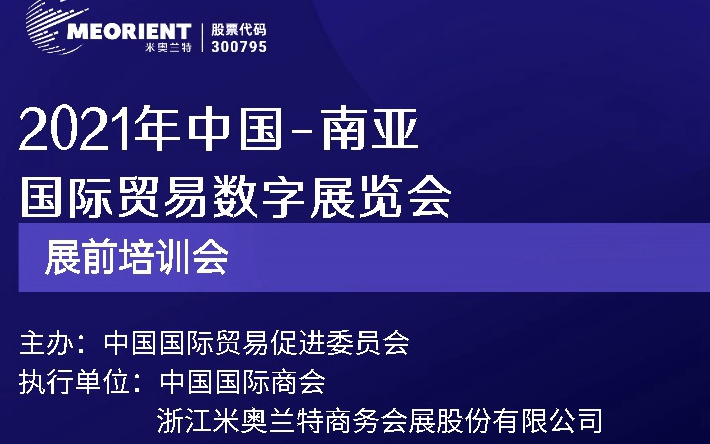 2021年中国-南亚国际贸易数字展览会展前培训会