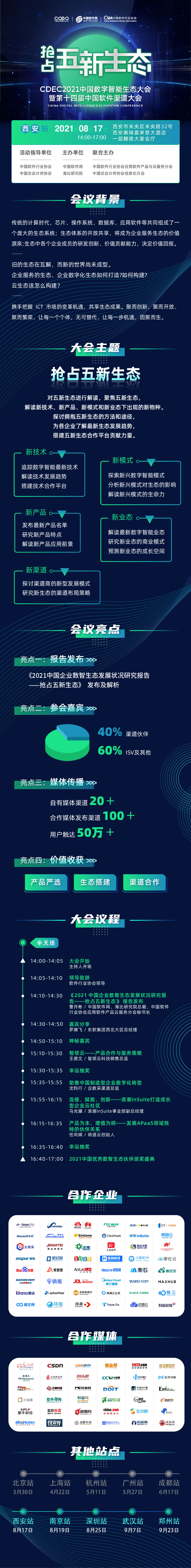 CDEC2021中国数字智能生态大会暨第十四届中国软件渠道大会-西安站_门票优惠_活动家官网报名