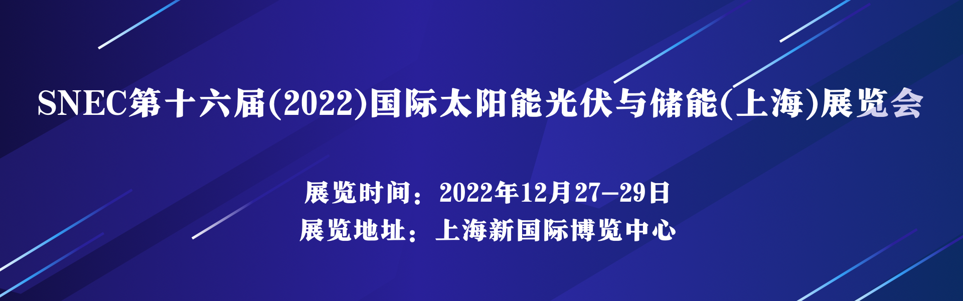 SNEC第十六届(2022)国际太阳能光伏与智慧能源(上海)技术论坛