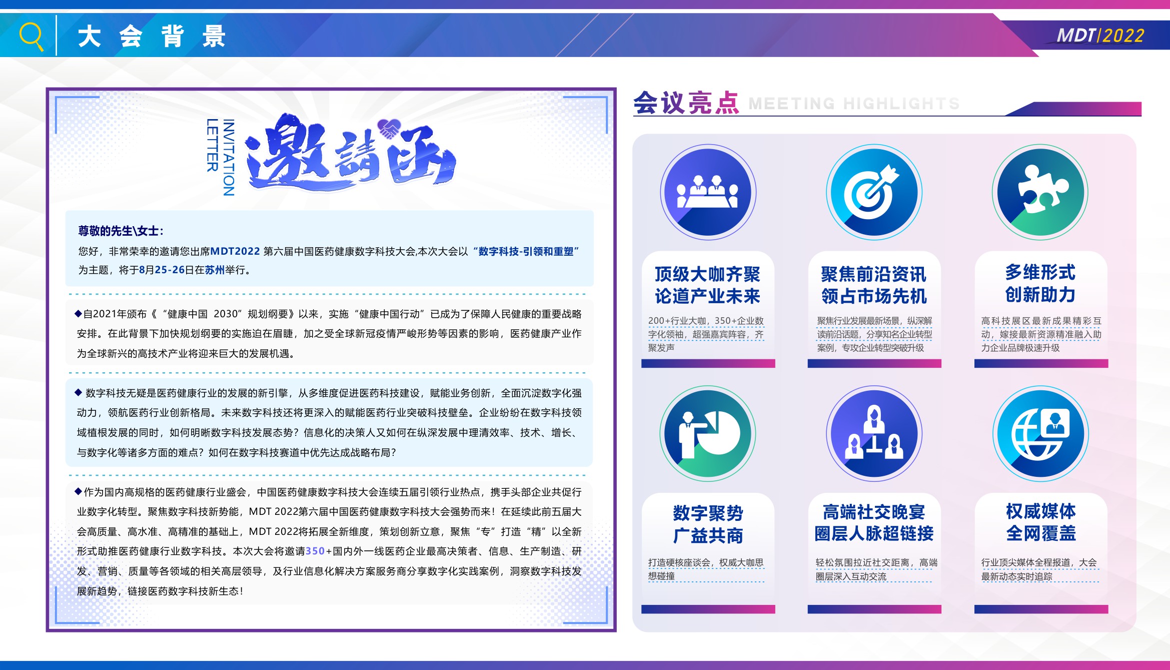 MDT 2022第六屆中國醫藥健康數字科技大會