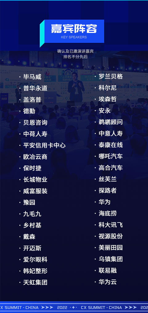 2022年第四届中国客户体验管理峰会高峰论坛
