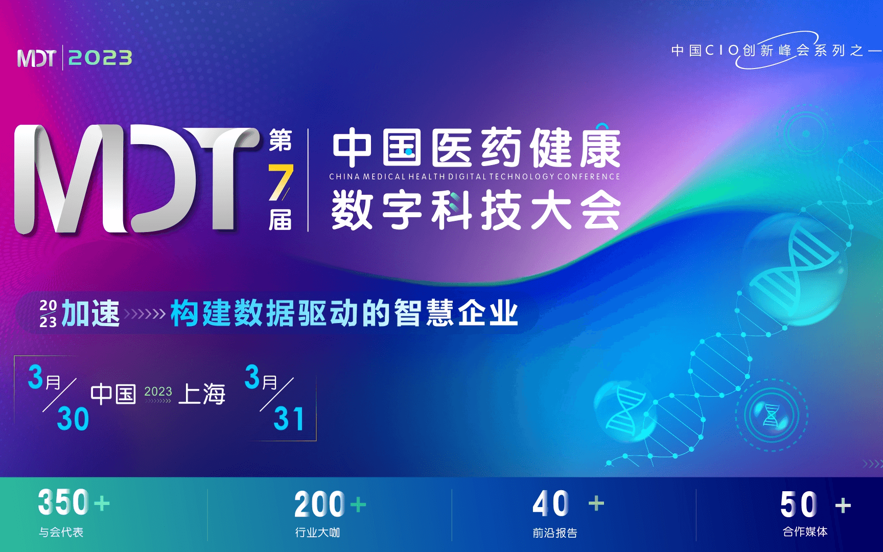 MDT 2023第七届中国医药健康数字科技大会