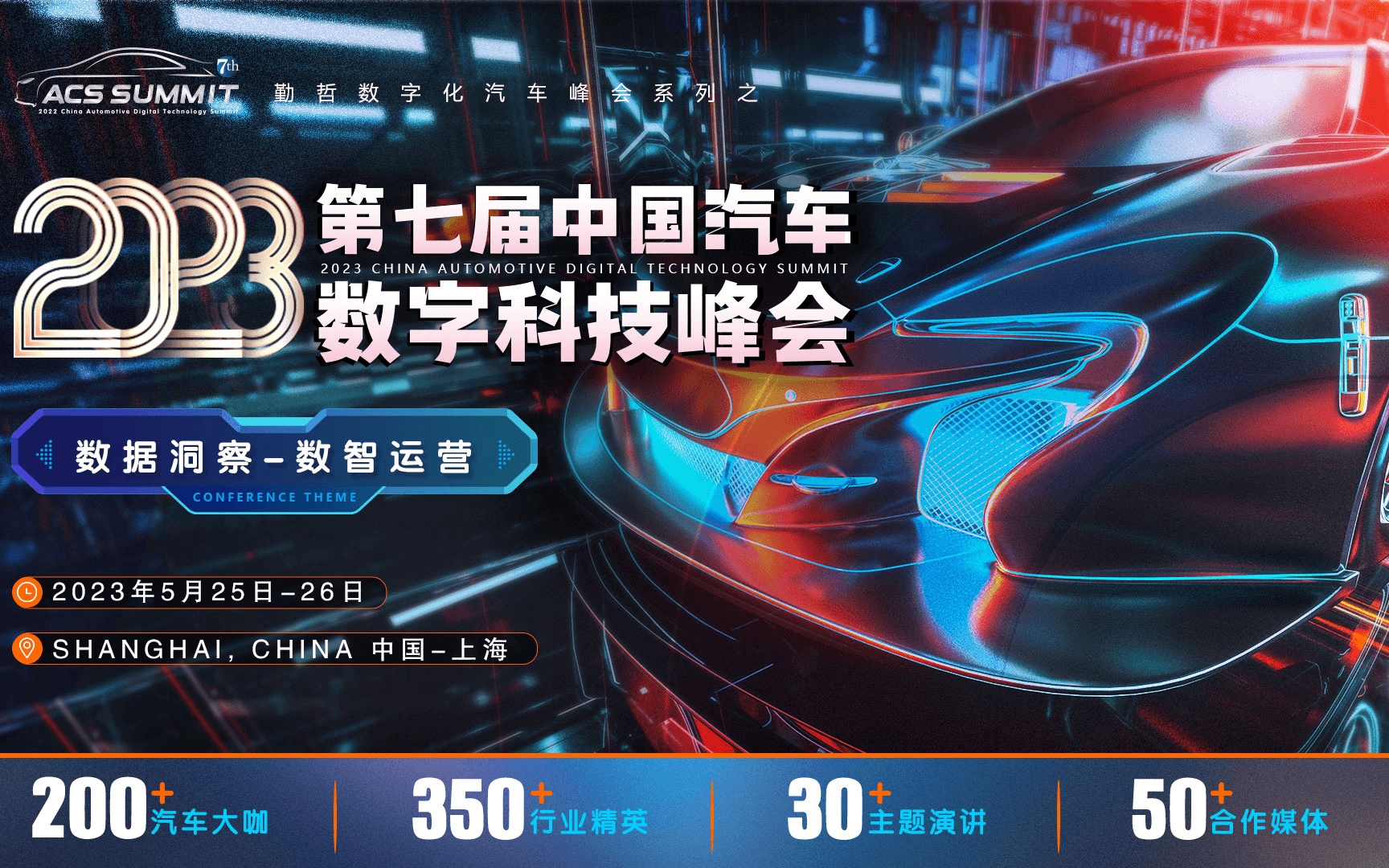 ACS 2023第七届中国汽车数字科技峰会