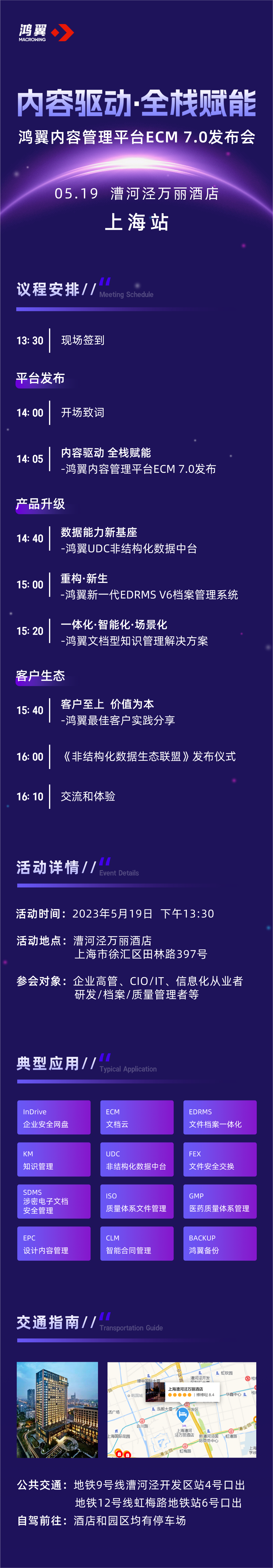 内容驱动·全栈赋能-鸿翼内容管理平台ECM 7.0发布会上海站