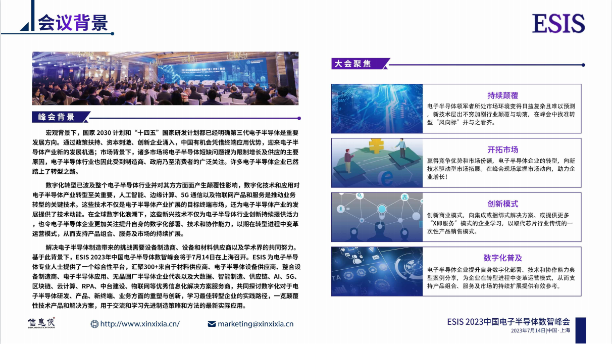 ESIS 2023中国电子半导体数智峰会