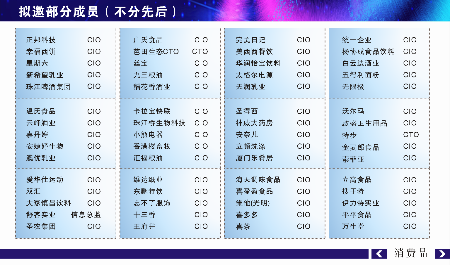 CGCA 2023 第七届中国消费品行业CIO大会（华南站）