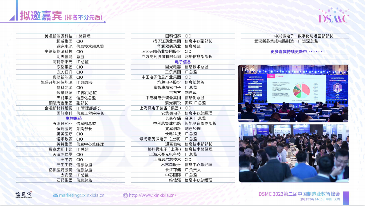 DSMC 2023第二屆中國制造業數智峰會