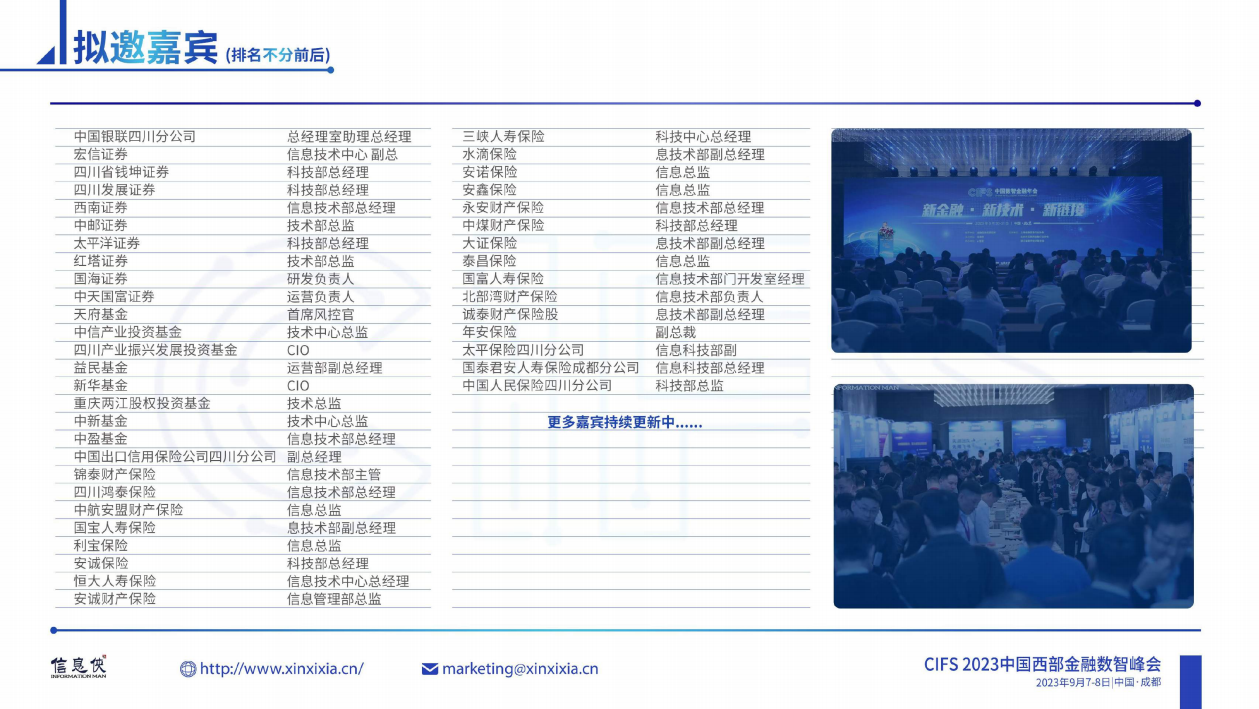CIFS 2023中国西部金融数智峰会