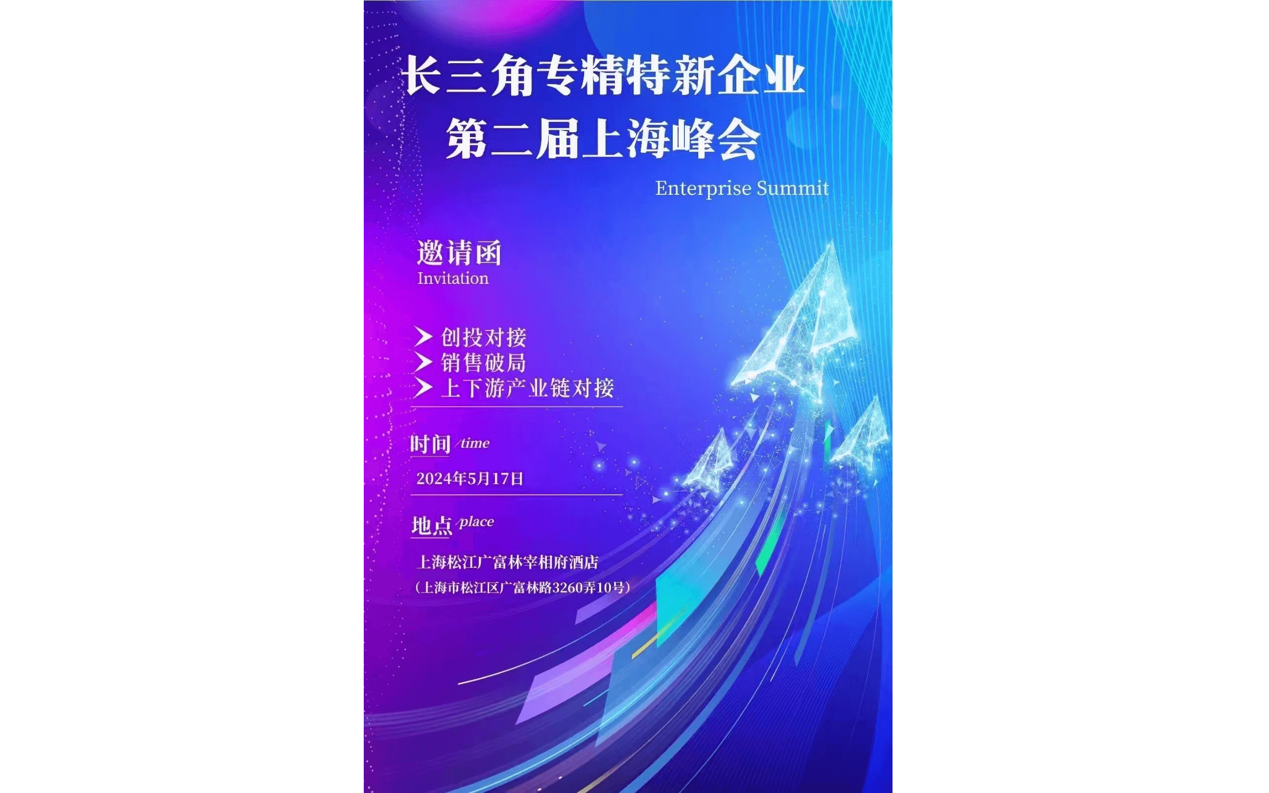上海松江长三角专精特新企业第二届上海峰会