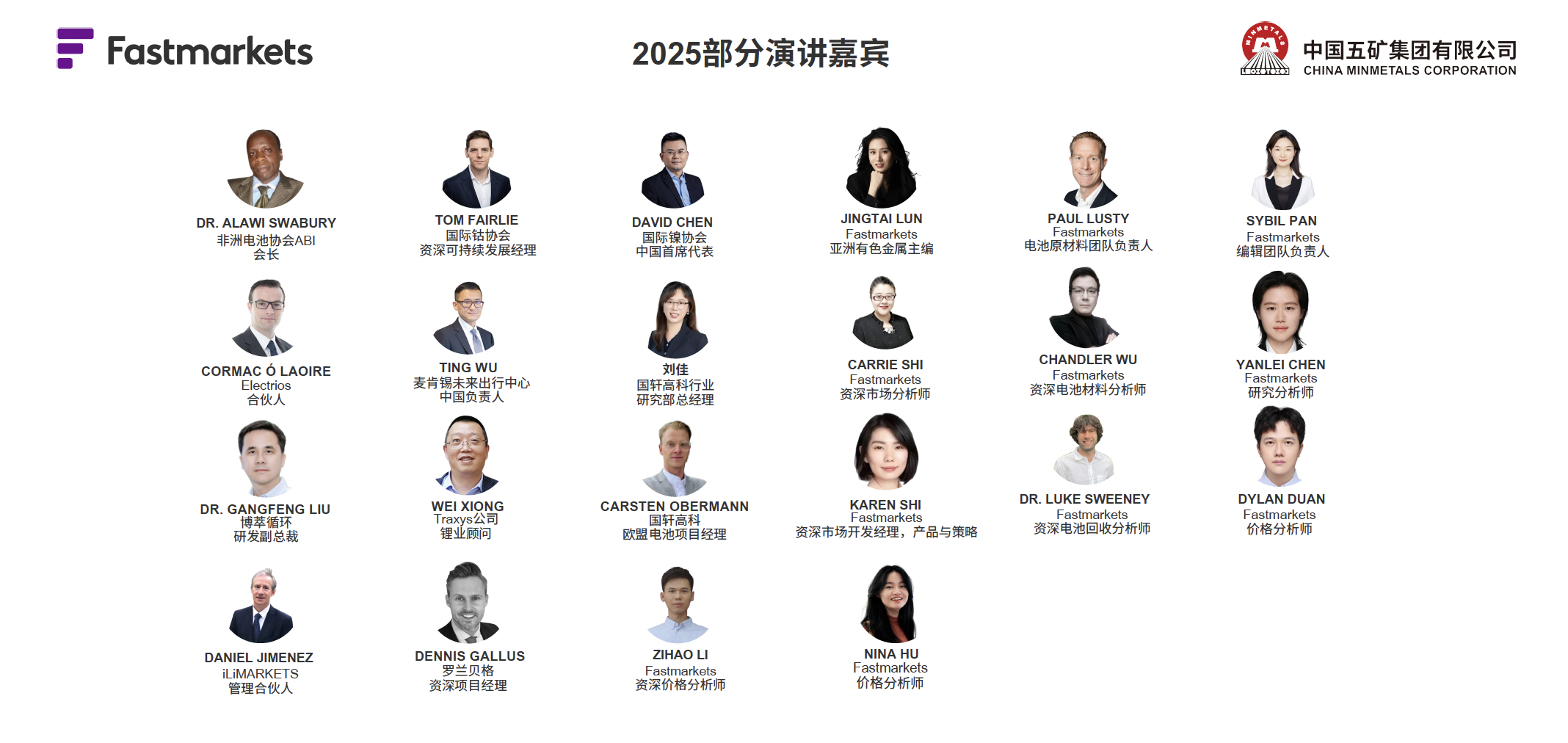 2025 Fastmarkets上海电池材料会议