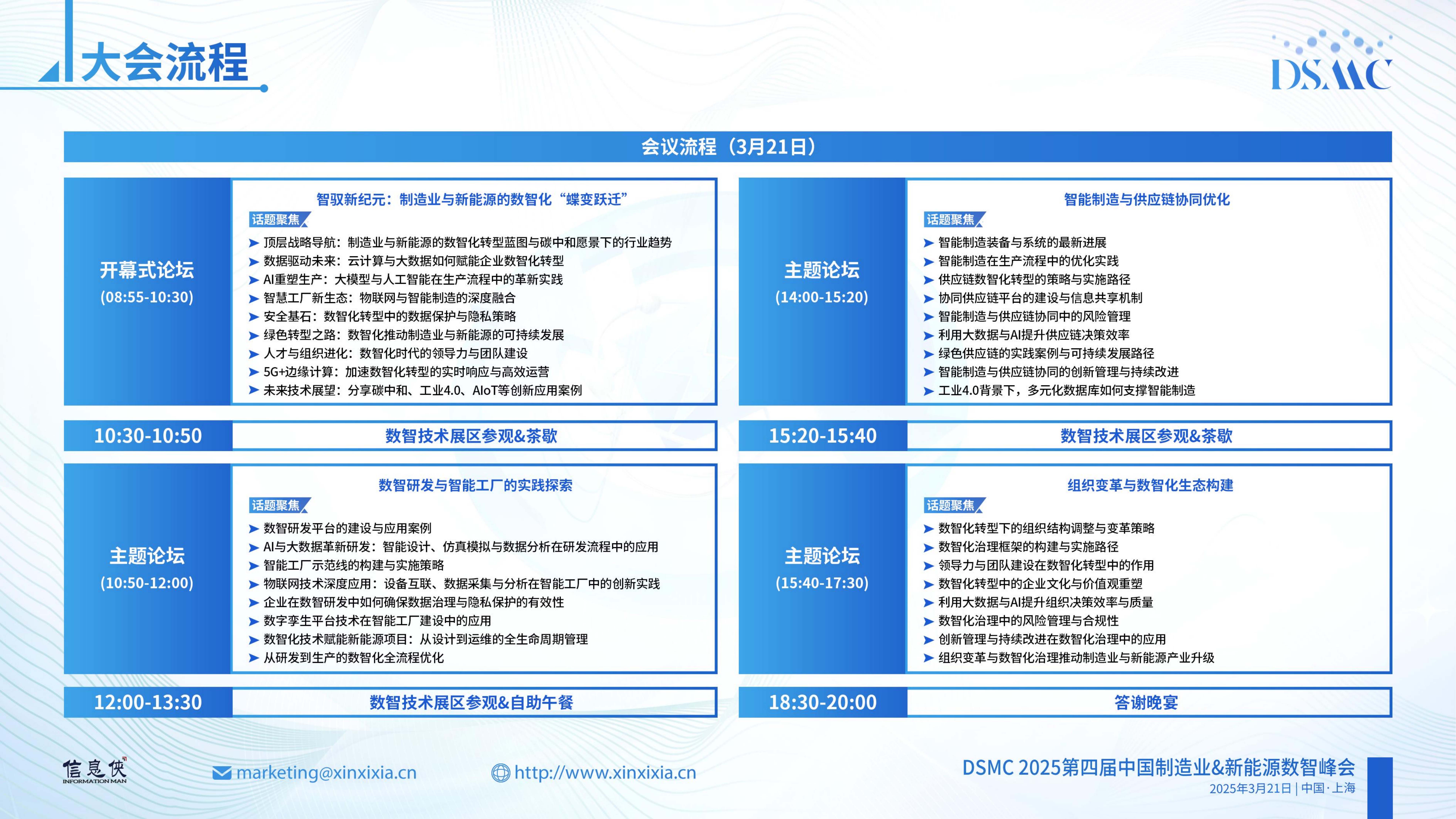 DSMC 2025第四届中国制造业&新能源数智峰会