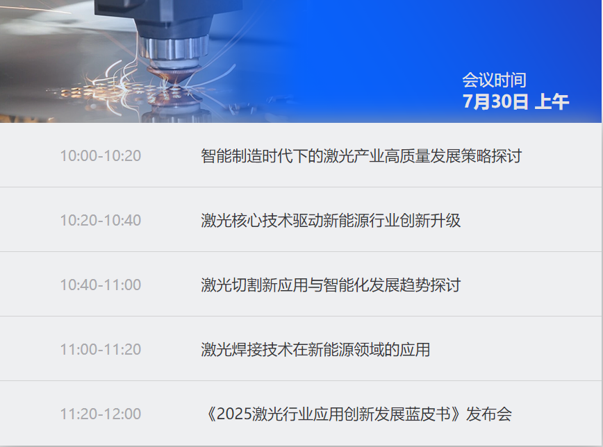 2025中國激光產(chǎn)業(yè)高質(zhì)量發(fā)展峰會