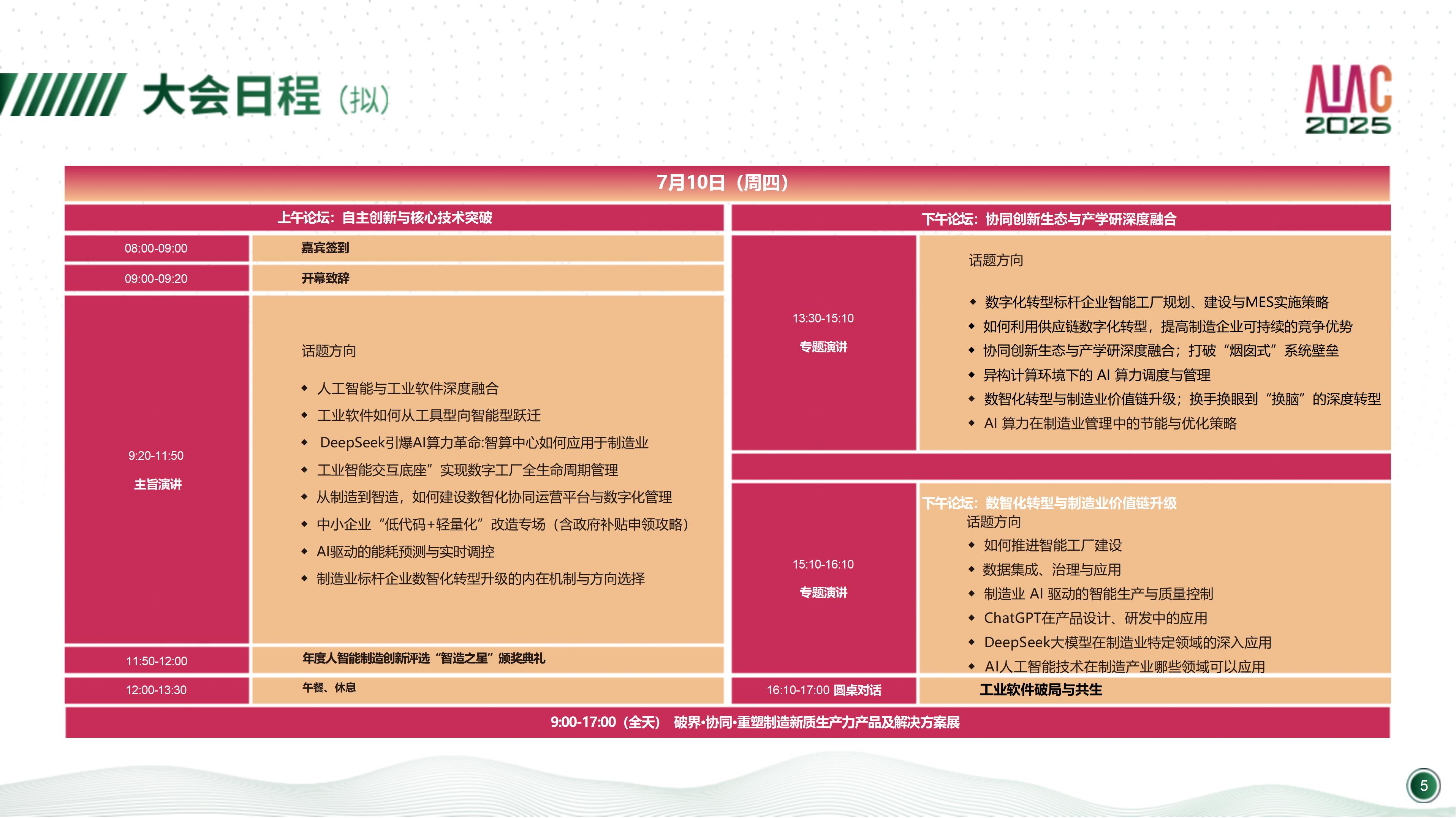 2025MFG全國(guó)工業(yè)軟件生態(tài)峰會(huì)