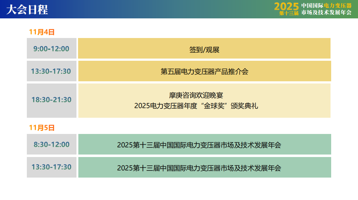 2025第十三届中国国际电力变压器市场及技术发展年会