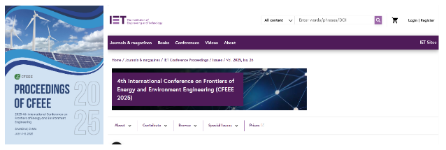 【往届均已检索】第五届能源与环境工程国际会议（CFEEE 2026）